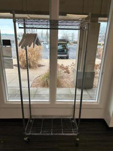 DESCRIPTION 36 "X 20" TWO TIER WIRE RACK LOCATION FRONT QTY 1