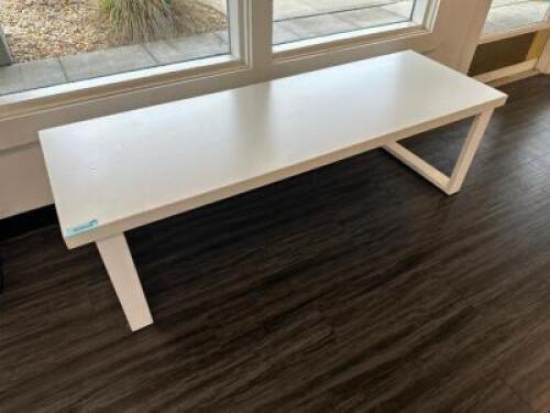 DESCRIPTION 60" BENCH SEAT ADDITIONAL INFORMATION WHITE COMPOSITE LOCATION FRONT QTY 1