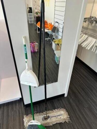 DESCRIPTION (2) DUST MOP AND BROOM LOCATION FRONT QTY 1