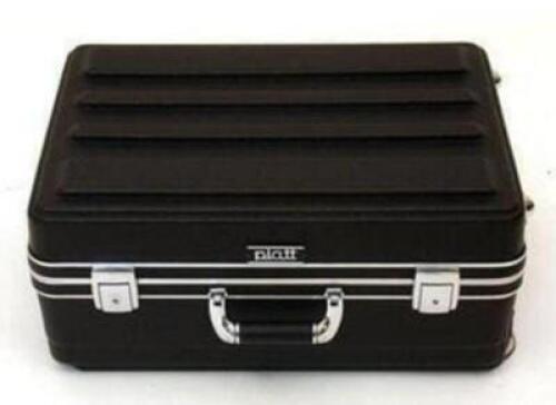 DESCRIPTION: (1) HEAVY-DUTY HARD CASE BRAND/MODEL: PLATT/B113246 INFORMATION: BLACK/POLYETHYLENE RETAIL$: 315.00 SIZE: 7"D X 18"W X 14" QTY: 1