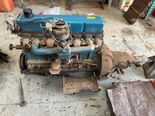 CHEVY INLINE 6 CYLINDER ENGINE W/ TRANSMISSION