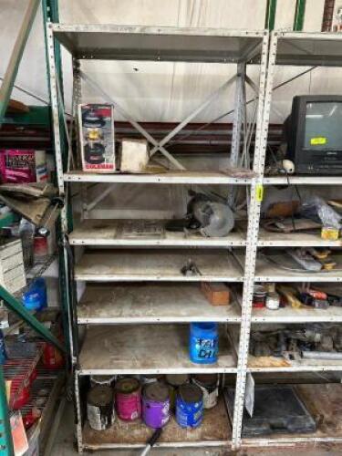(3) 30" X 18" METAL PARTS SHELVES.