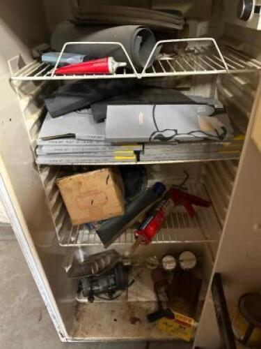 CONTENTS OF FRIDGE - ASSORTED SANDING PAPER.