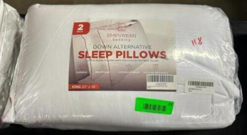 TWO PACK KING ALTERNATIVE SLEEP PILLOWS