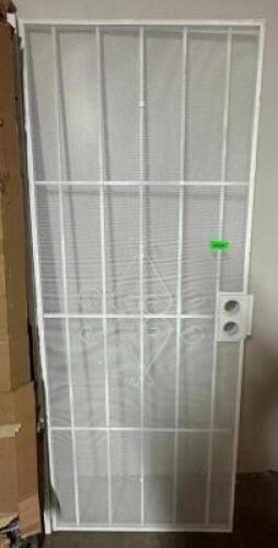 WHITE STEEL SECURITY DOOR