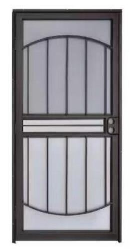 BLACK STEEL SECURITY DOOR