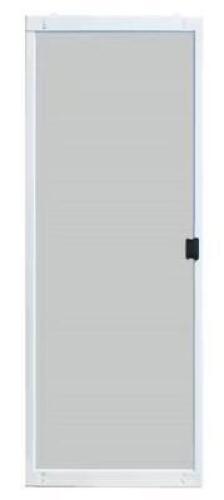 WHITE METAL SLIDING PATIO SCREEN DOOR