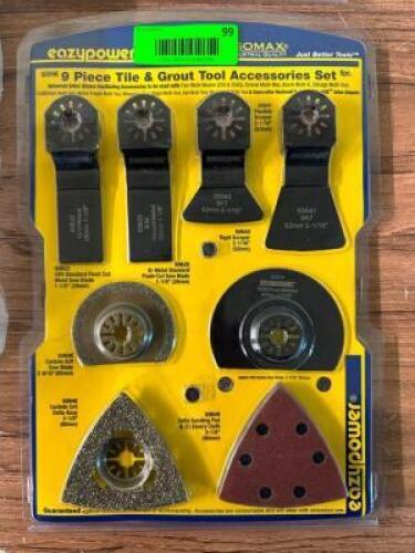 TILE AND GROUT TOOL ACCESORY SET
