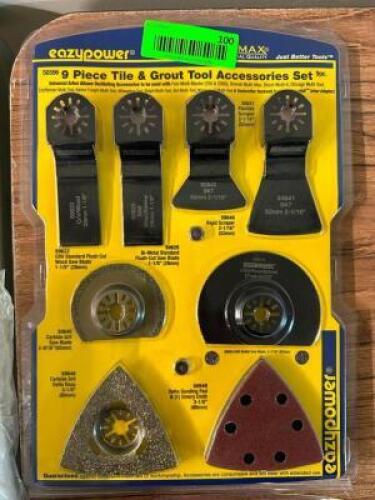 TILE AND GROUT TOOL ACCESORY SET