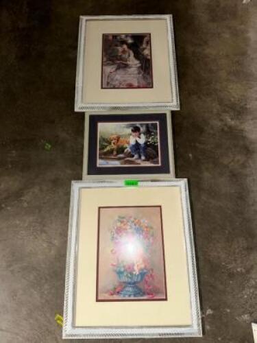(3)- VINTAGE FRAMED PICTURES
