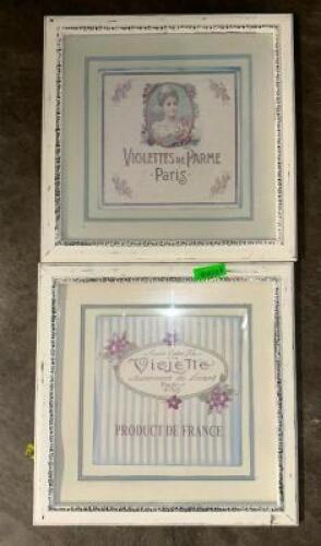 (2)- VINTAGE VIOLETTE PICTURES