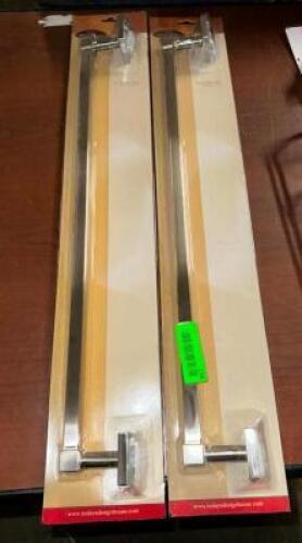 (2)- 24" NICKEL FINISH TOWEL BAR