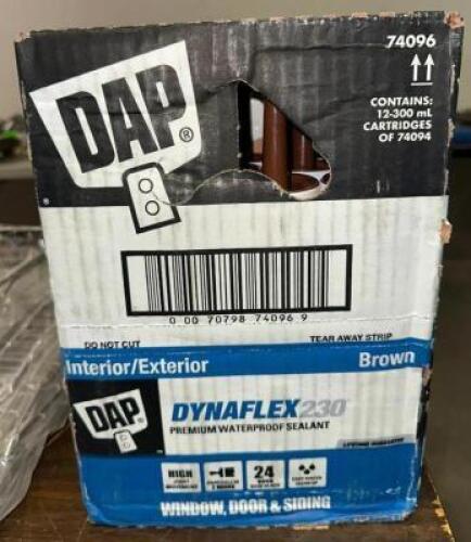 (12)- TUBES OF BROWN DYNAFLEX 230 SEALANT