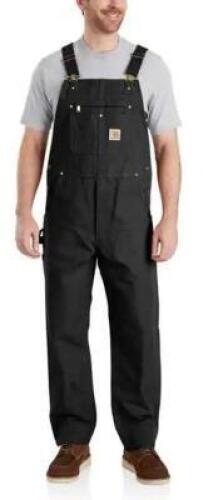 DESCRIPTION: (1) BIB OVERALLS BRAND/MODEL: CARHARTT/102776-412-38X28 INFORMATION: BLACK/QUILT-LINED RETAIL$: 79.99 SIZE: 38 X 28 QTY: 1