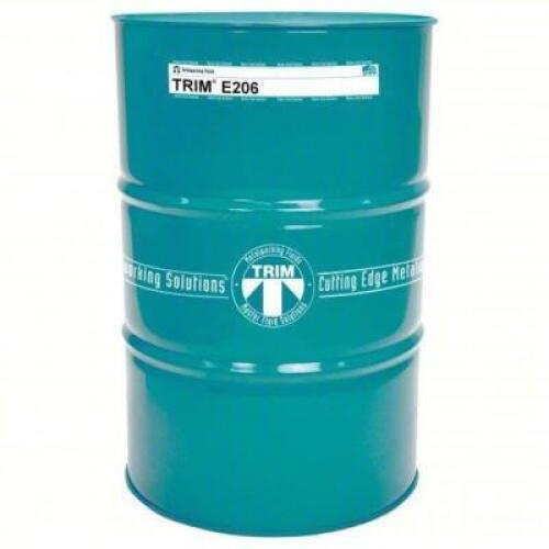 DESCRIPTION: (1) SOLUBLE OIL, METALWORKING FLUIDBRAND/MODEL: TRIM #3EAV1INFORMATION: E206, PARTIAL DRUMSIZE: 54 GALRETAIL$: $2157.80 EAQTY: 1