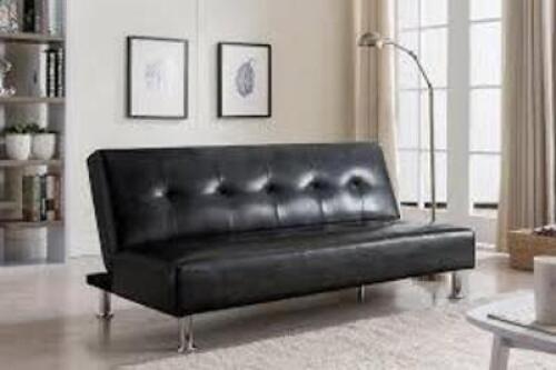 DESCRIPTION: (1) SOFA BED BRAND/MODEL: KINGS BRAND #S099-BK INFORMATION: BLACK, KLIK KLAK CONVERTIBLE RETAIL$: $275.99 EA QTY: 1