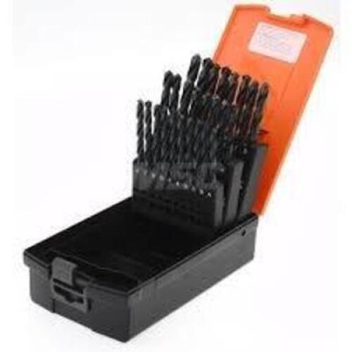 DESCRIPTION: (1) JOBBER DRILL SET BRAND/MODEL: HERTEL #02500114 INFORMATION: 26 PIECES RETAIL$: $205.92 EA QTY: 1