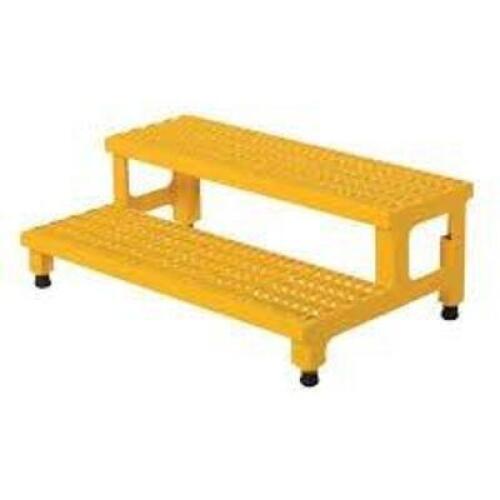 DESCRIPTION: (1) ADJUSTABLE STEP STAND BRAND/MODEL: VESTIL #ASP-36 INFORMATION: 2 STEP, ADJUSTABLE SIZE: 36" X 23" RETAIL$: $256.41 EA QTY: 1