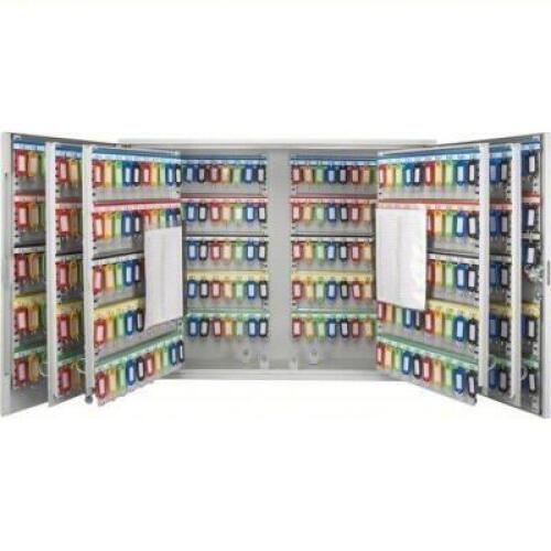 DESCRIPTION: (1) KEY CABINET BRAND/MODEL: BARSKA #53JF27 INFORMATION: 600 KEY CAPACITY, SINGLE KEY LOCK, STEEL, GRAY SIZE: 22 IN HT, 28 3/4 IN WD, 8 I