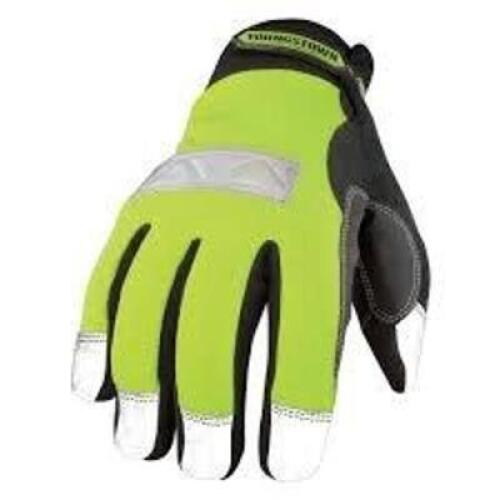 DESCRIPTION: (6) PAIRS OF WORK GLOVES BRAND/MODEL: YOUNGSTOWN #08-3710-10 INFORMATION: GREEN AND BLACK SIZE: SIZE M RETAIL$: $44.98 EA QTY: 6