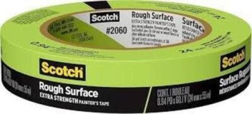 DESCRIPTION: (16) ROLLS OF HEAVY DUTY PAINTERS TAPE BRAND/MODEL: SCOTCH #2060 INFORMATION: ROUGH SURFACE, GREEN SIZE: .94" X 60 YD RETAIL$: $4.97 EA Q