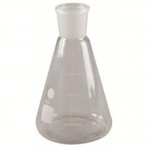 DESCRIPTION: (1) CASE OF (16) FLASK BRAND/MODEL: ERLENMEYER #5YHN6 SIZE: Glass, 10 mL Capacity - mL, 0.3 fl oz Capacity - oz, Graduated, 30 mm Overall