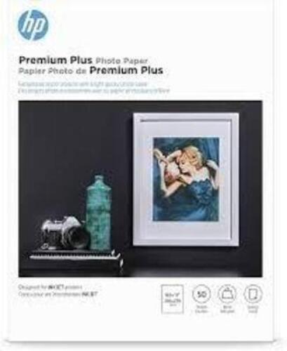 DESCRIPTION: (2) CASES OF (5) PACKS OF (50) PREMIUM PLUS PHOTO PAPERBRAND/MODEL: HPSIZE: 8.5X11RETAIL$: $30.00 EAQTY: 2