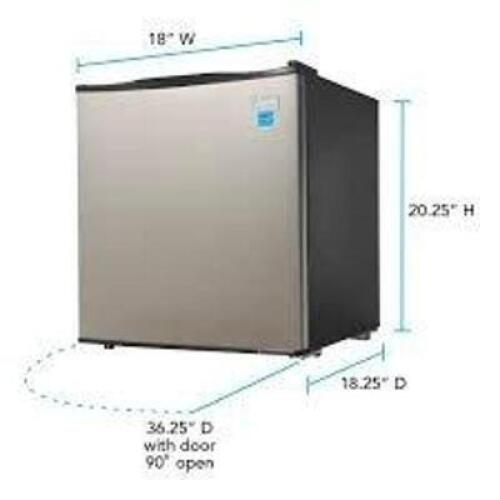 DESCRIPTION: (1) MINI REFRIGERATOR BRAND/MODEL: AVANTI SIZE: 1.7 CU FT RETAIL$: $229.47 EA QTY: 1