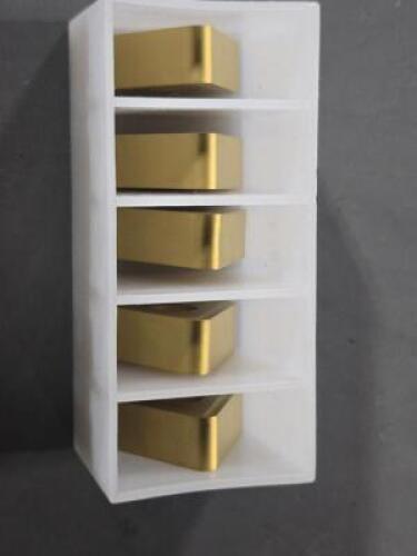 DESCRIPTION: (5) CARBIDE TURNING INSERTS BRAND/MODEL: KYOCERA TNMG666 PC300 RETAIL$: $80.01 QTY: 5