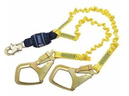 DESCRIPTION: (1) SHOCK-ABSORBING LANYARD BRAND/MODEL: 3M DBI-SALA/1245143 INFORMATION: YELLOW/ZINC PLATED STEEL/WEIGHT CAPACITY: 310 LBS RETAIL$: 550.