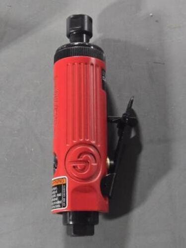 DESCRIPTION: (1) CHICAGO PNEUMATIC STRAIGHT AIR DIE GRINDER BRAND/MODEL: CP872 RETAIL$: $56.74 QTY: 1