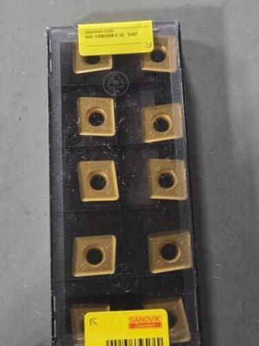 DESCRIPTION: (20) CARBIDE MILLING INSERTS BRAND/MODEL: SANDVIK 690-140616M-E-SL RETAIL$: $692.00 QTY: 20