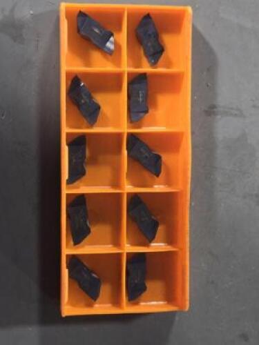 DESCRIPTION: (10) CARBIDE GROOVING INSERTS BRAND/MODEL: HERTEL 53862157 RETAIL$: $501.90 QTY: 10