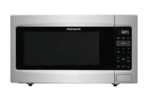 DESCRIPTION: (1) COUNTERTOP MICROWAVE BRAND/MODEL: FRIGIDAIRE/FFCE2278LS INFORMATION: STAINLESS STEEL/CAPACITY: 2.2 CU-FT RETAIL$: 351.67 SIZE: 21-3/8