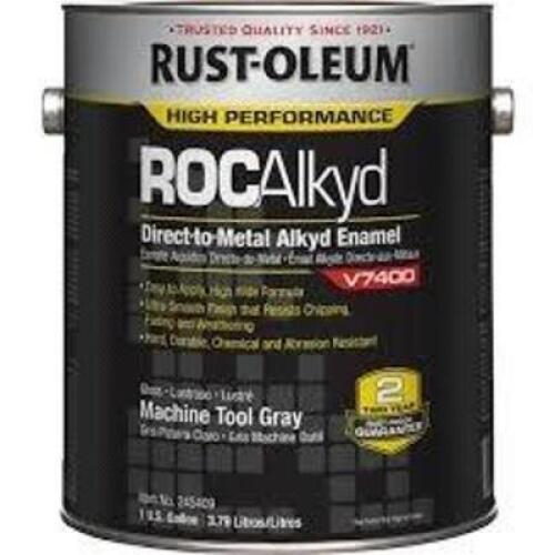 DESCRIPTION: (1) DIRECT TO METAL ALKYD ENAMEL BRAND/MODEL: RUST-OLEUM ROC ALKYD #6A388 INFORMATION: MACHINE TOOL GRAY SIZE: 1 GALLON RETAIL$: $113.56