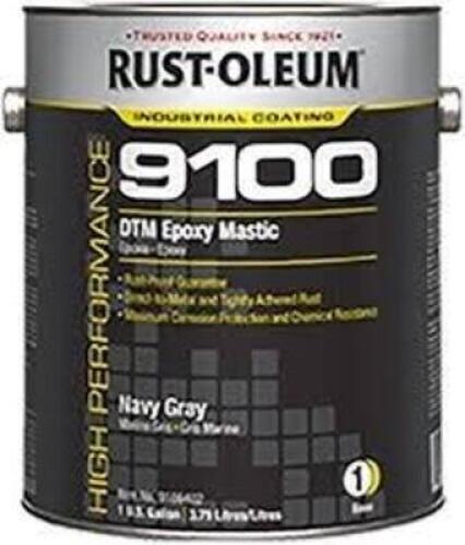 DESCRIPTION: (2) DTM EPOXY BRAND/MODEL: RUST-OLEUM INFORMATION: NAVY GRAY 1 ACTIVATOR BOTH PARTS A AND B SIZE: 1 GALLON RETAIL$: $68.25 EA QTY: 2