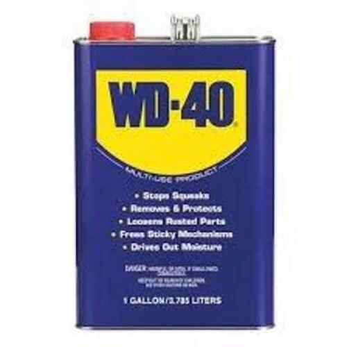 DESCRIPTION: (2) GENERAL PURPOSE LUBRICANT BRAND/MODEL: WD-40 #20JY66 SIZE: 1 GALLON RETAIL$: $32.70 EA QTY: 2