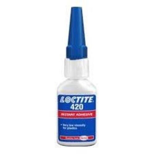 DESCRIPTION: (4) INSTANT ADHESIVE BRAND/MODEL: LOCTITE 420 SIZE: 1 OZ RETAIL$: $40.00 EA QTY: 4