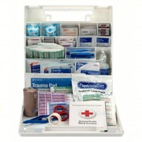 DESCRIPTION: (2) FIRST AID KIT BRAND/MODEL: 488G73 SIZE: Contractor/Fleet Vehicle/Small Companies/Work Sites RETAIL$: $64.70 EA QTY: 2