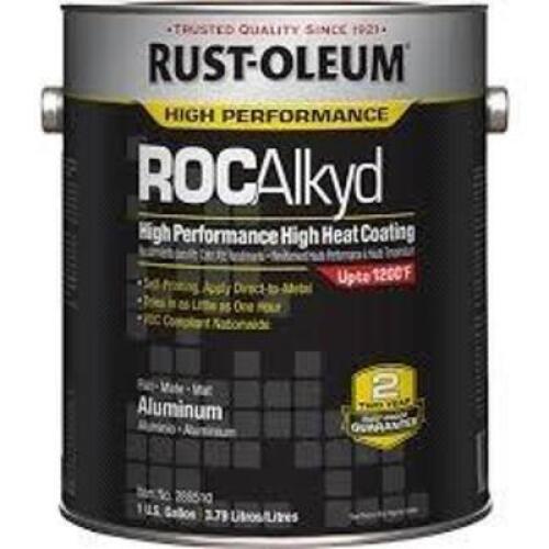 DESCRIPTION: (2) HIGH PERFORMANCE HIGH HEAT COATING BRAND/MODEL: RUST-OLEUM INFORMATION: ALUMINUM SIZE: 1 GALLON RETAIL$: $163.99 EA QTY: 2