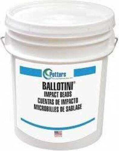 DESCRIPTION: (1) BUCKET OF BLAST MEDIA BRAND/MODEL: BALLOTINI #2W580 SIZE: 106 to 212, 0.0041 in to 0.0083 in, 70-140, 53 lb Media Container Size RETA