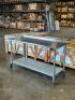 72" X 30" STAINLESS TABLE W/ 1" BACK SPLASH. - 3
