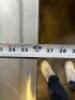 36" X 24" LOW BOY STAINLESS EQUIPMENT STAND W/ 2" BACK SPLASH - 5