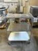 36" X 18" THREE TIER STAINLESS UTILITY CART. - 3