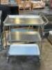 36" X 18" THREE TIER STAINLESS UTILITY CART. - 8