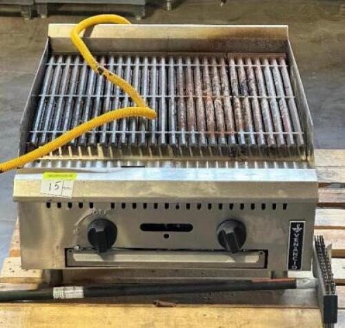 METALUGRICA 24" RADIANT CHARBROILER.