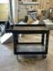 TWO TIER BLACK PLASTIC UTILITY CART - 3