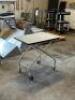 28" X 19" COMPOSITE TABLE W/ BASE. - 3