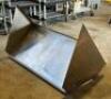 48" X 24" TWO TIER STAINLESS WALL SHELF. - 2