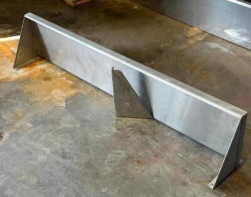 60" X 12" STAINLESS WALL SHELF